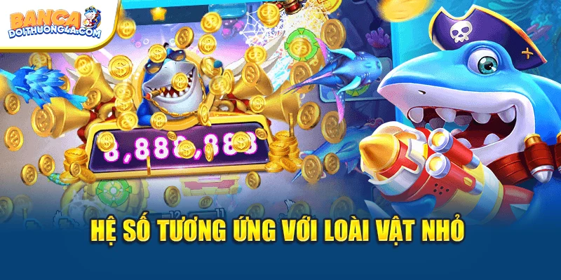 Hệ số tương ứng với loài vật nhỏ