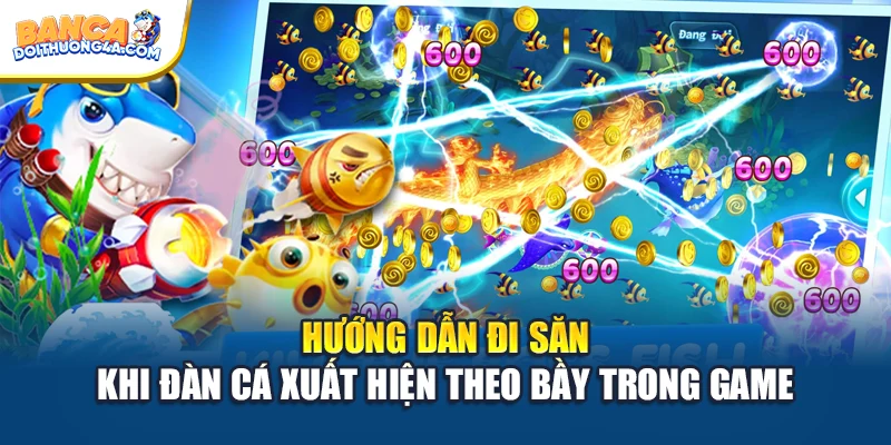 Hướng dẫn đi săn khi đàn cá xuất hiện theo bầy trong game
